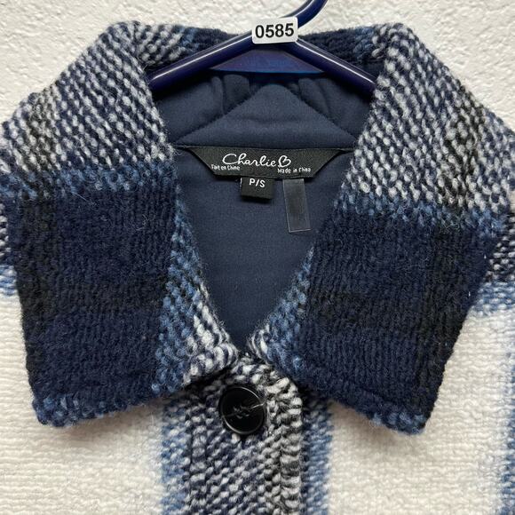 New! Charlie B Women’s Sz Petite Small Long Sleeve Crop Jacket Adjustable Cuffs - Picture 7 of 13